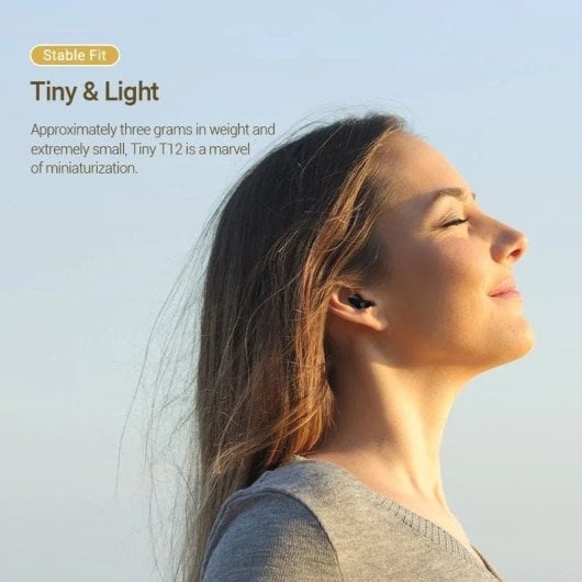Vention Tiny T12 NBLW0 Casque Bluetooth avec étui de chargement et autonomie 6h Blanc