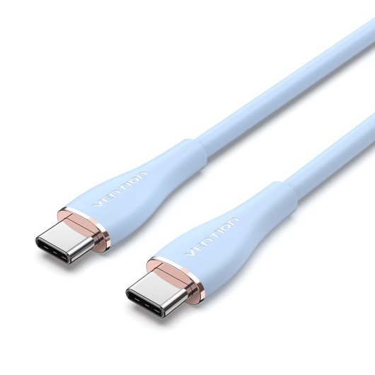 Vention Cable de Silicona USB-C Macho a Macho 5A 1.5m Azul