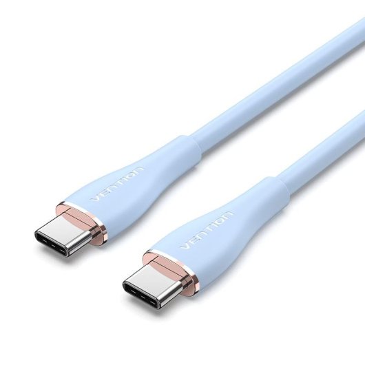 Cable USB-C Vention 1,5m 5A Livraison Rapide Azul