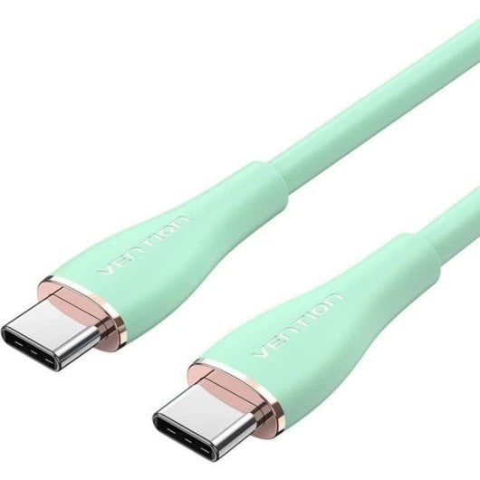 Vention TAWGH Cable USB-C Macho a USB-C Macho 2m Verde Silicona