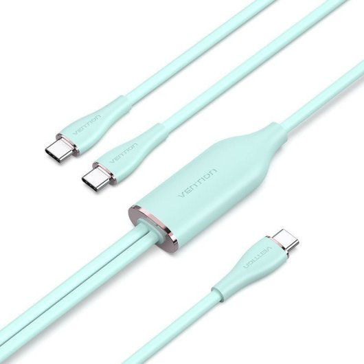 Vention CTMGG Cable USB Tipo-C Macho a USB-C (2) Macho 1.5m Verde