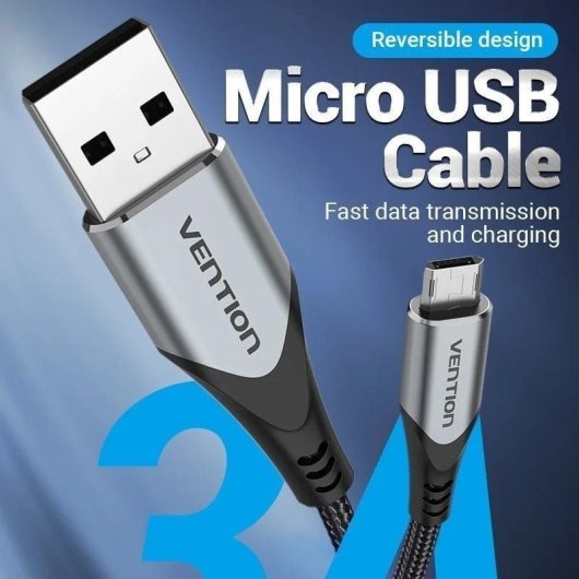 Vention COCHG Cable USB 2.0 Macho a MicroUSB Macho 1.5m Negro