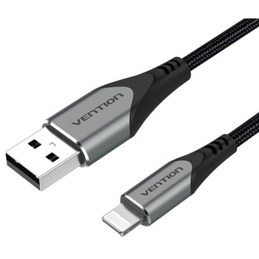 Cavo Lightning USB 2.0 Vention LABHD/ USB maschio - Maschio Lightning/ Fino a 12 W/ 480 Mbps/ 50 cm/ Grigio