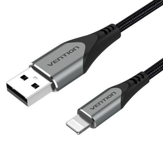 Cable Lightning Vention 2m USB 2.0 Macho a Macho Gris