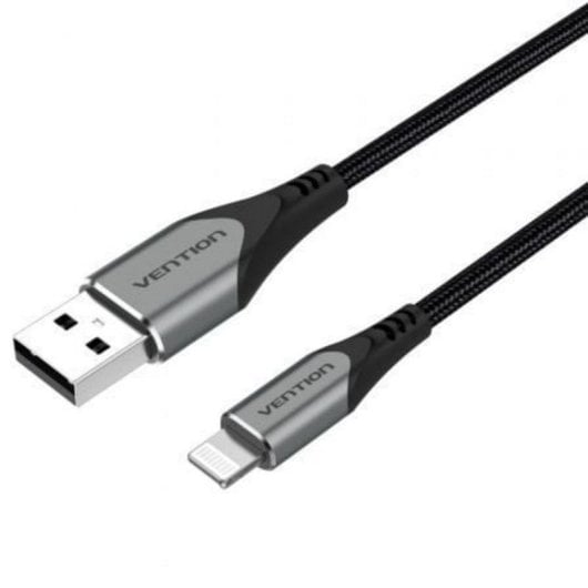 Cable Lightning Vention 2m USB 2.0 Macho a Macho Gris