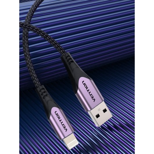 Vention Cable Lightning a USB 2.0 Macho/Macho 12W 1m Morado