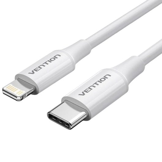 Vention LAJWF Cable USB 2.0 Tipo-C Macho a Lightning Macho 1m Blanco