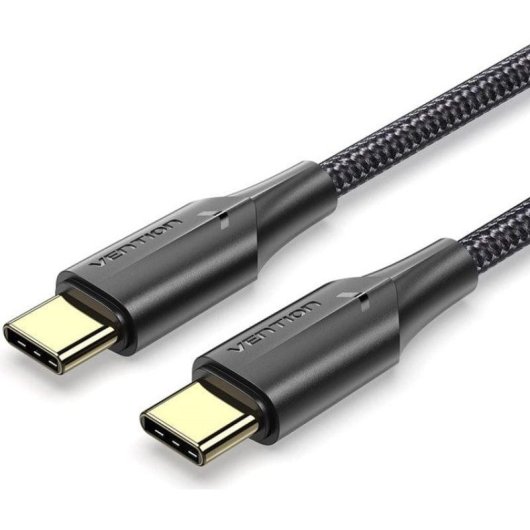 Vention Cable USB-C 2.0 a USB-C Macho/Macho 60W 1.5m Negro