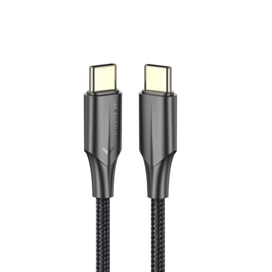 Vention Cabo USB 2.0 Tipo-C 3A TAUBH/ USB Tipo-C Macho - USB Tipo-C Macho/ Até 60W/ 480Mbps/ 2m/ Preto