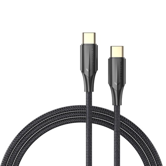 Vention Cabo USB 2.0 Tipo-C 3A TAUBH/ USB Tipo-C Macho - USB Tipo-C Macho/ Até 60W/ 480Mbps/ 2m/ Preto