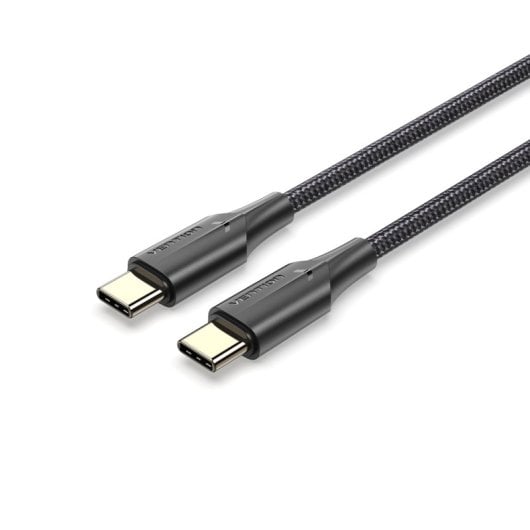 Vention Cabo USB 2.0 Tipo-C 3A TAUBH/ USB Tipo-C Macho - USB Tipo-C Macho/ Até 60W/ 480Mbps/ 2m/ Preto