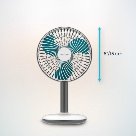 Ventilador de sobremesa Cecotec EnergySilence 4000 Portable Desk batería 4000 mAh panel táctil