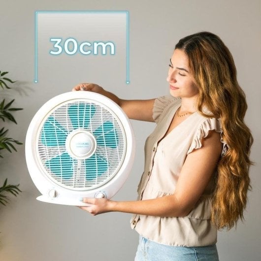 Ventilateur de Sol Cecotec EnergySilence 4500 Power Box 45W 12 pouces 3 Vitesses Minuterie