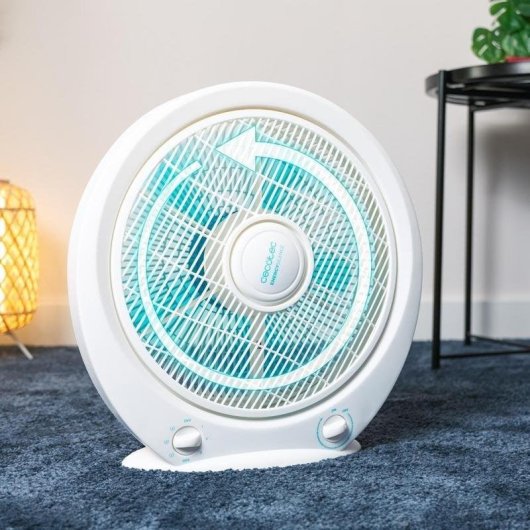 Ventilateur de Sol Cecotec EnergySilence 4500 Power Box 45W 12 pouces 3 Vitesses Minuterie