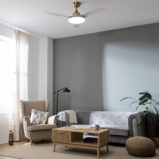 Deckenventilator Cecotec EnergySilence 4800 Light Goldwhite 36W LED DC Motor Fernbedienung