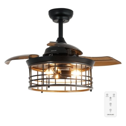 Ventoinha de teto Cecotec EnergySilence Aero 3600 Invisible Metallic Style 25W luz LED