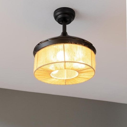 Ventilatore da soffitto Cecotec EnergySilence Aero 3600 DC 36" LED Corda Naturale