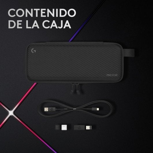 Logitech G PRO X 60 LIGHTSPEED Teclado Mecánico Gaming Inalámbrico RBG GX Tactile Negro Teclado USA