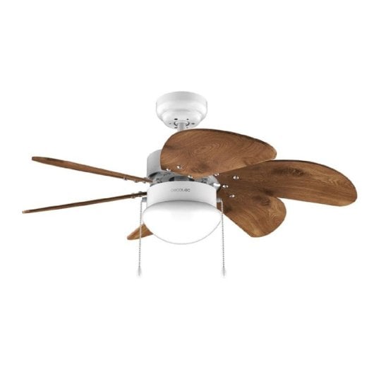 Cecotec EnergySilence Aero 365 White&Wood Ventilador de Techo con Luz 50W Blanco/Madera