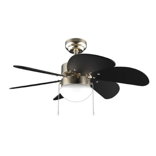 Ventilatore da soffitto Cecotec EnergySilence Aero 365 Gold&Wood 50W 6 pale luce