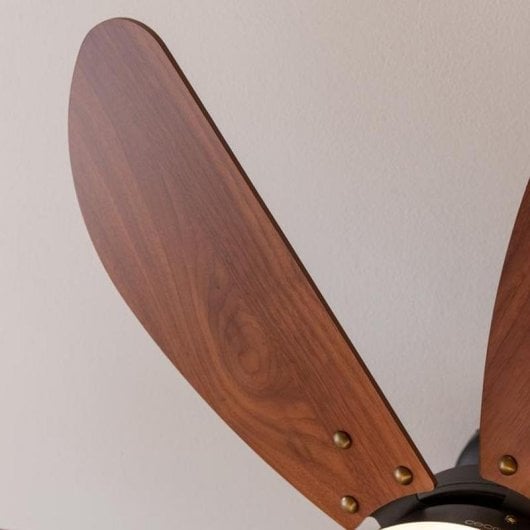 Ventilador Cecotec EnergySilence Aero 365 Black&Wood techo 50W luz 36" 6 aspas reversibles