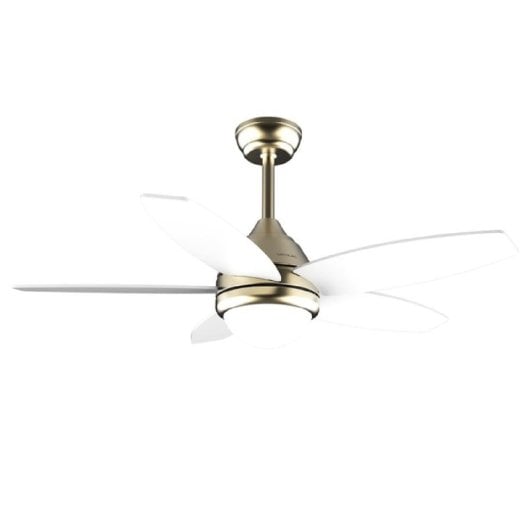 Cecotec EnergySilence Aero 4200 Gold&Whitewood Ventilador de Techo con Luz y Mando 53W