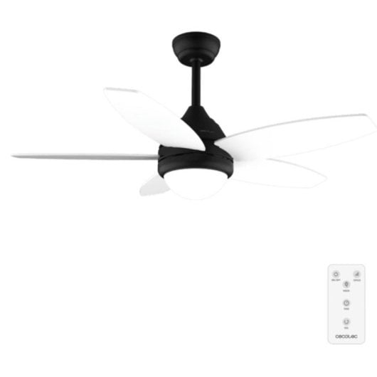 Ventilatore da soffitto Cecotec EnergySilence Aero 4200 Black&Whitewood LED 53W 5 pale