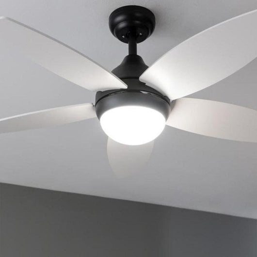 Ventilatore da soffitto Cecotec EnergySilence Aero 4200 Black&Whitewood LED 53W 5 pale
