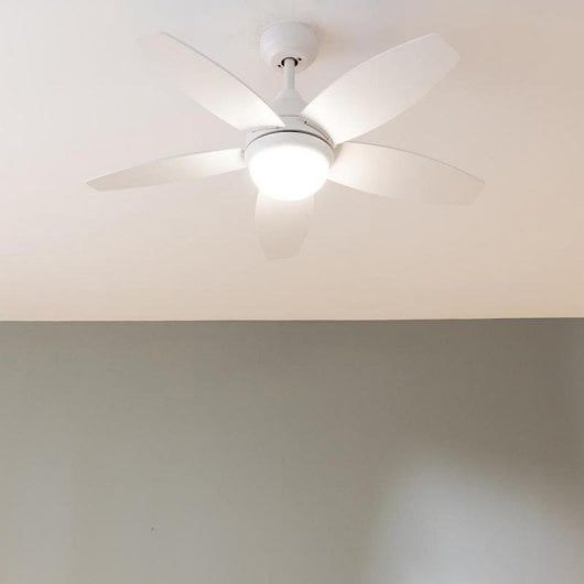 Ventilatore a soffitto Cecotec EnergySilence Aero 4200 Whitewood LED 42" 5 Pale 3 Velocità