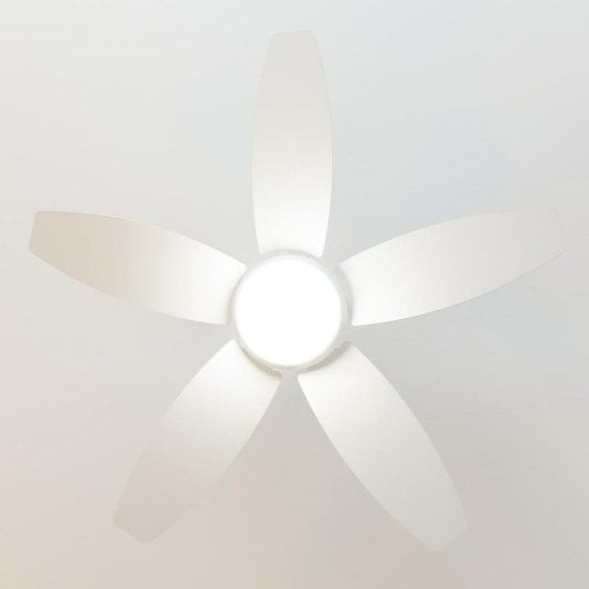 Ventilatore a soffitto Cecotec EnergySilence Aero 4200 Whitewood LED 42" 5 Pale 3 Velocità