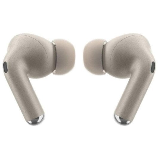 Auriculaires Motorola Buds Plus sans fil Bluetooth avec Réduction de Bruit, contrôle tactile et charge sans fil, couleur sable