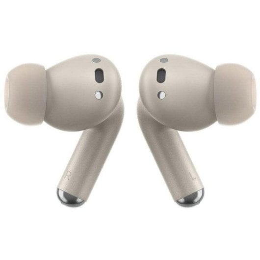 Auriculaires Motorola Buds Plus sans fil Bluetooth avec Réduction de Bruit, contrôle tactile et charge sans fil, couleur sable