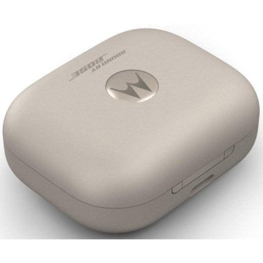 Auriculares Motorola Buds Plus sem fios Bluetooth com Cancelamento de Ruído e 30h autonomia cinza