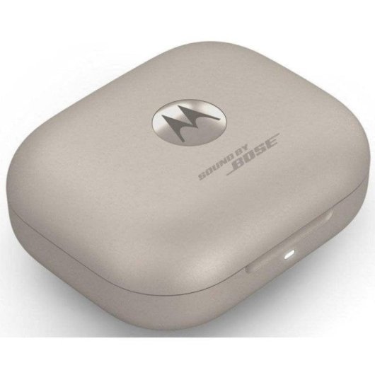 Auriculares Motorola Buds Plus sem fios Bluetooth com Cancelamento de Ruído e 30h autonomia cinza