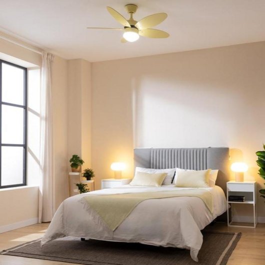 Ventilatore da soffitto Cecotec EnergySilence Aero 4260 Full Sunlight LED 40W telecomando oro