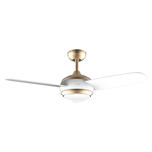 Deckenventilator Cecotec EnergySilence Aero 4265 Goldwhite 65W LED Fernbedienung Weiss-Gold