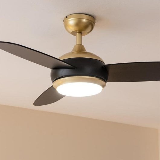 Ventilatore da soffitto Cecotec EnergySilence Aero 4265 Goldblack 65W LED 42" Telecomando