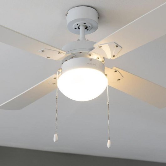 Cecotec EnergySilence Aero 450 Fullwhite Ventilador de Techo con Luz 50W Blanco