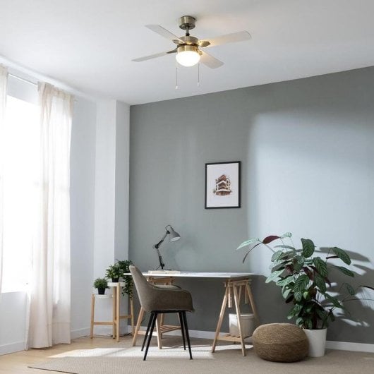 Ventilateur de plafond Cecotec EnergySilence Aero 450 Goldwhite 50W lumière 3 vitesses