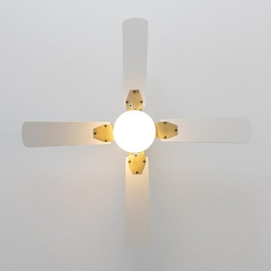 Ventilateur de plafond Cecotec EnergySilence Aero 450 Goldwhite 50W lumière 3 vitesses