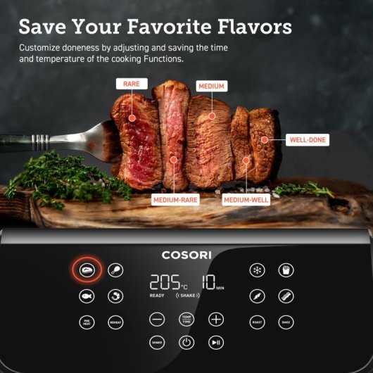 Heißluftfritteuse Cosori Premium II Chef Edition 6.2L 1700W LCD Touch 12 Programme