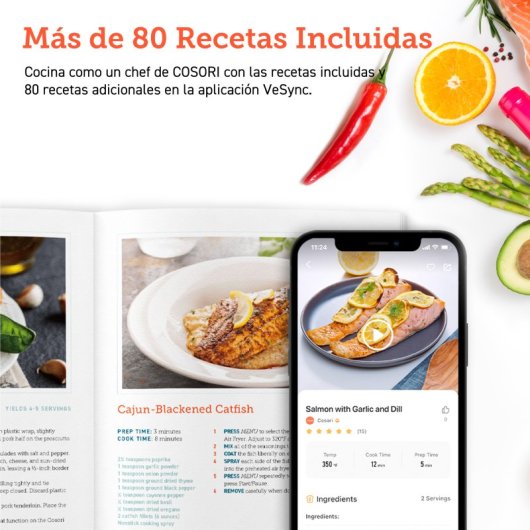 Heißluftfritteuse Cosori Premium II Chef Edition 6.2L 1700W LCD Touch 12 Programme