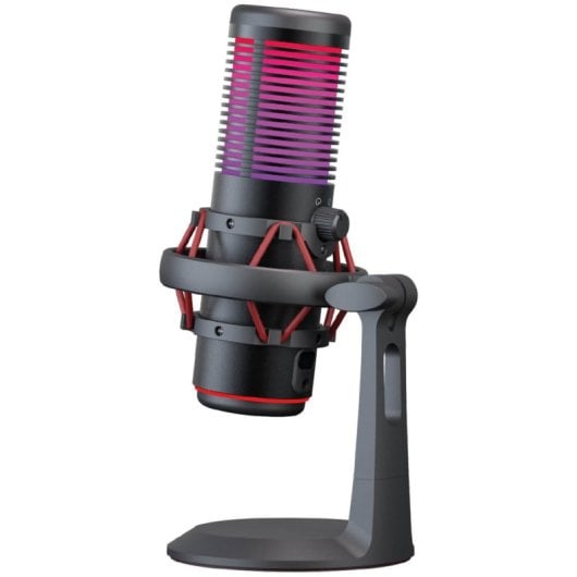 Woxter Mic Studio 70 RGB Micrófono de Condensador para Streaming Negro