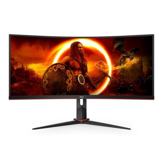 Monitor PC AOC CU34G2XP/BK 34" UltraWide QHD 180Hz VA Curvo HDR400 1ms