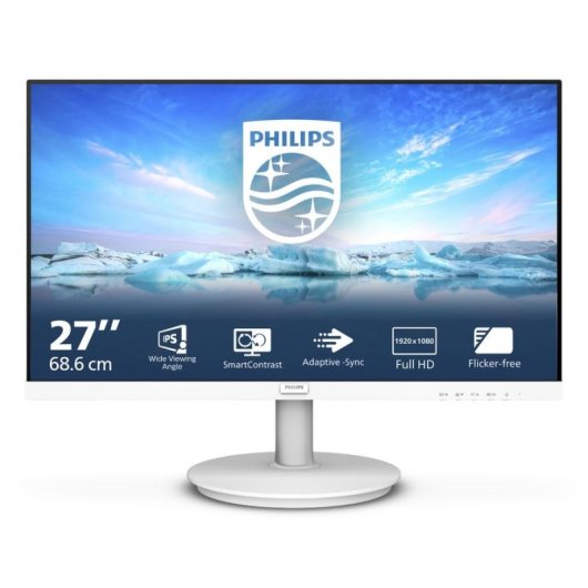 Monitor PC Philips V Line 271V8AW 27" FullHD 100Hz IPS Altoparlanti 4ms Bianco
