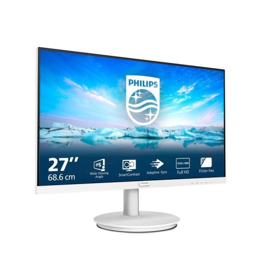 Monitor PC Philips V Line 271V8AW 27" FullHD 100Hz IPS Altoparlanti 4ms Bianco