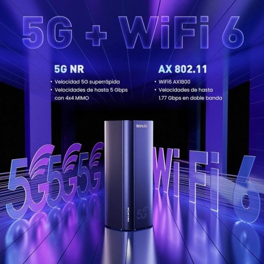 Tenda 5G03 5G WiFi 6 Router AX1800 Dual Band MU-MIMO
