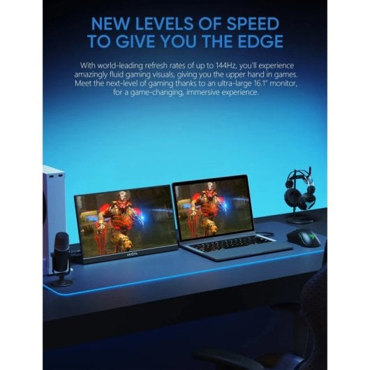Arzopa G1 Tragbarer Spielemonitor USB-C 16,1" LCD IPS FullHD 144Hz