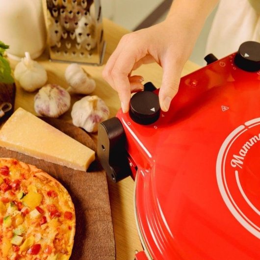 Cecotec Fun Pizza&Co Mamma Mia Horno Eléctrico para Pizza 1200W Rojo