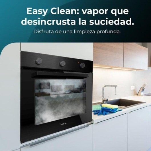 Horno elettrico Cecotec Bolero Hexa C136000 77 L Nero con funzione vapore e autolavaggio